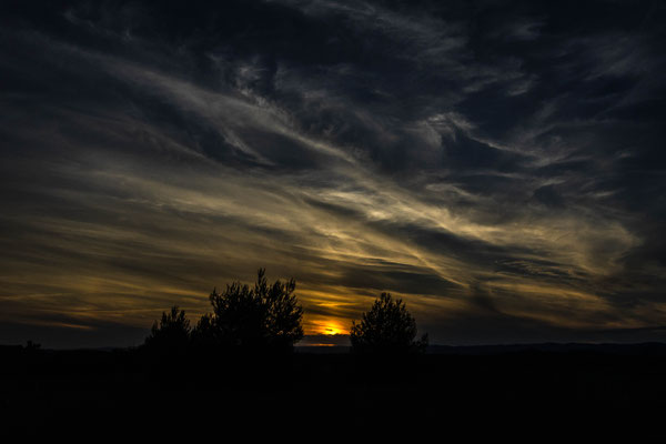 Coucher de soleil a Cruzy