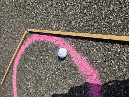Station 07 Golfball eingelocht