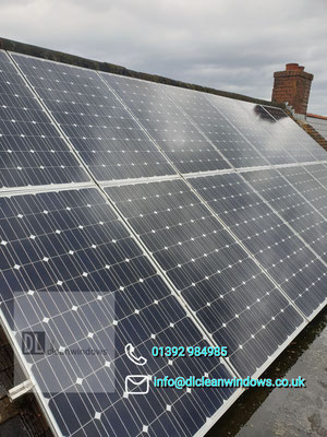 Solar panel cleaning 