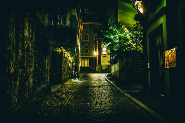 Gassenszene in Heidelberg