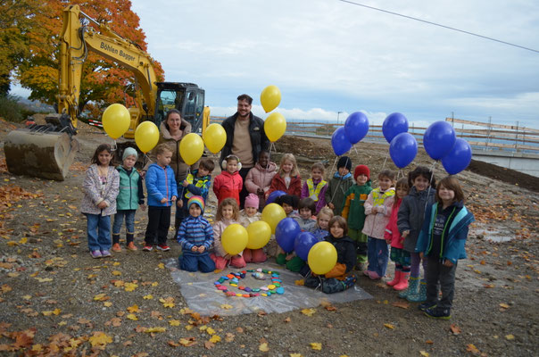 Kindergarten-Kids legen den Grundstein