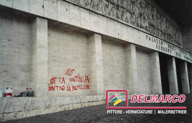 Delmarco pitture e verniciature Bolzano - Bozen  |  idrosabbiatura per asportazione graffiti