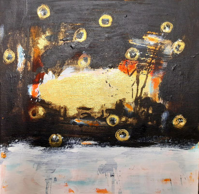"Faith II", Acryl auf Canvas, 30x30cm, 2024