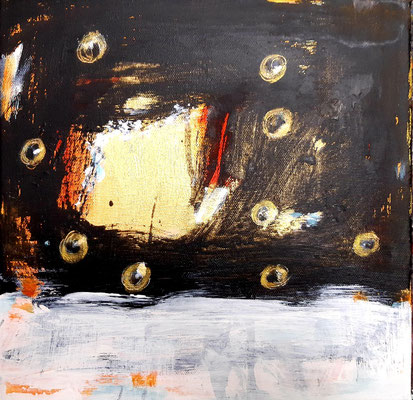"Faith III", Acryl auf Canvas, 30x30cm, 2024