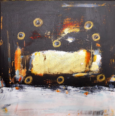 "Faith I", Acryl auf Canvas, 30x30cm, 2024