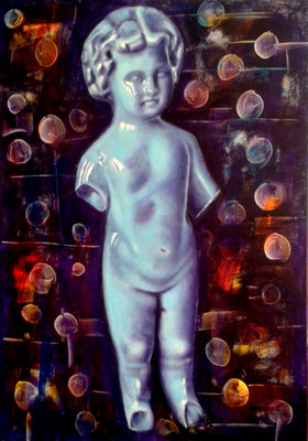 Vergänglichkeit III, Acryl auf Leinwand, 100x70cm, 2017