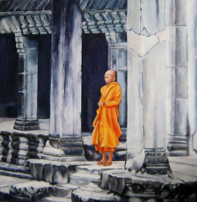 Angkor Wat, Acryl auf Leinwand, 80x80cm, 2011