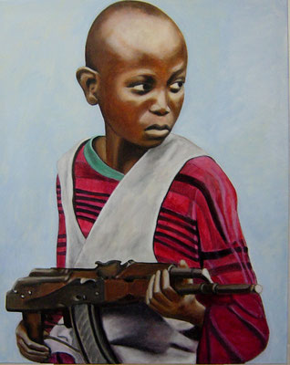 Verlorene Kindheit, Acryl auf Leinwand, 100x80, 2005