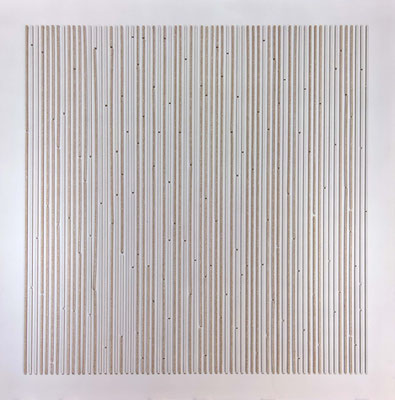 Repetition, 80 x 80 cm,  mdf en spuitverf