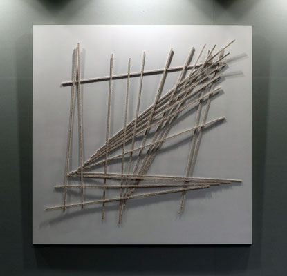 Waves, 80 x 80 cm,  mdf en spuitverf