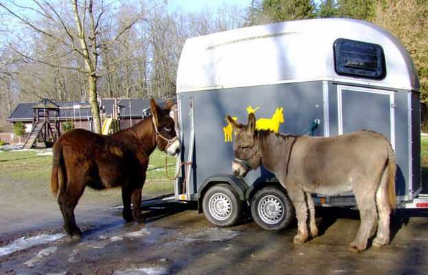 Ankunft auf dem Parkplatz.