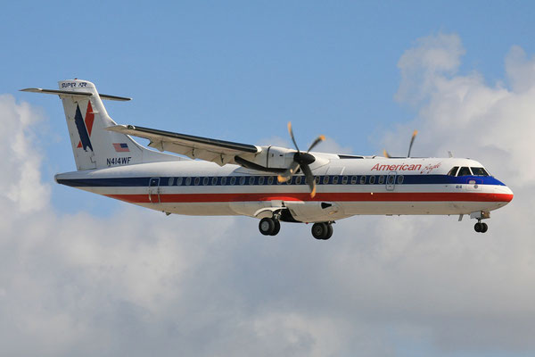 Der American Eagle fliegt von Miami aus mit mehreren ATR 72.