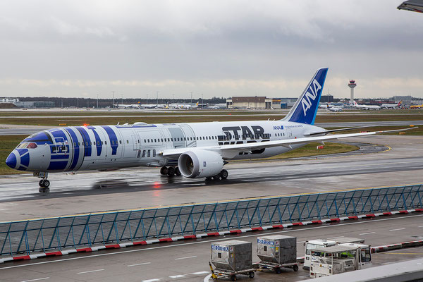 FRA 13.01.2016; JA873A, All Nippon Airways Boeing 787-9 "R2D2"-livery