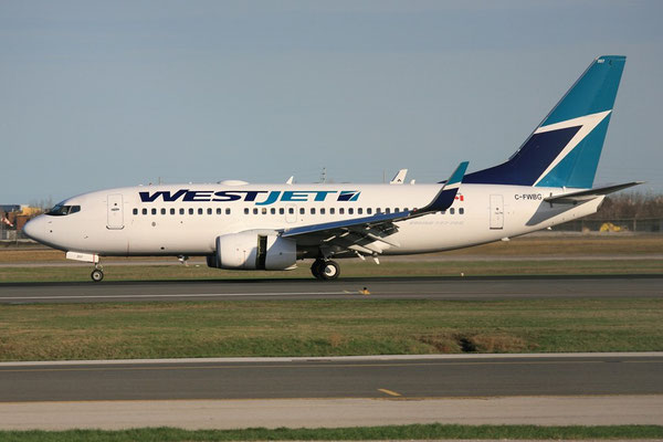 Die Westjet ist Kanadas Lowcost-Airline und betreibt eine ansprechende Flotte von Boeing 737-700.
