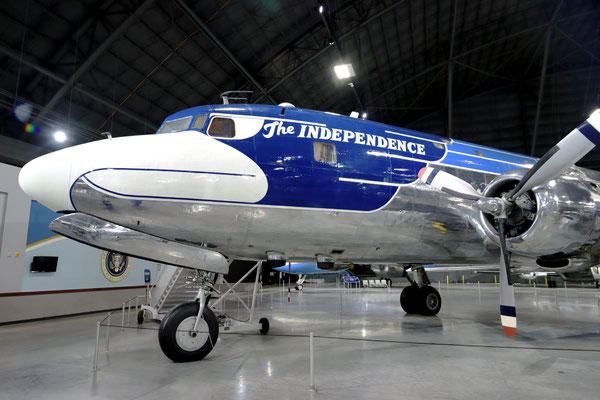 United States Air Force Douglas VC-118 Liftmaster 46-505 "Independence". This aircraft was the primary "Air Force One" during the Truman era, named after his hometown.