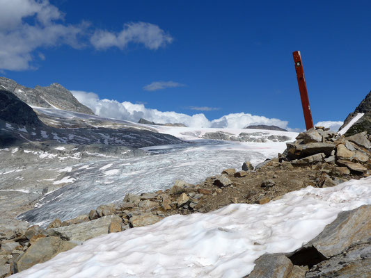 Der Endpunkt des markierten Trails