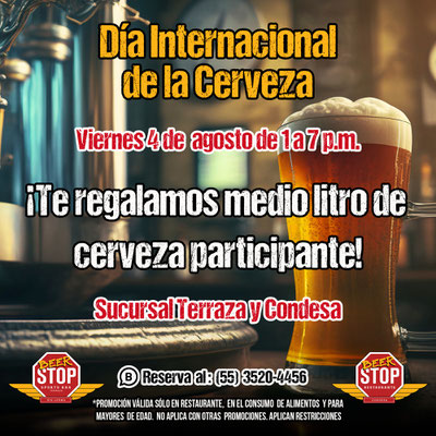 dia de la cerveza, beer day, promociones del dia de la cerveza, dia de la cerveza en cdmx, dia cerveza cdmx, dia de la cerveza 2023, eventos del dia de la cerveza, eventos del dia de la cerveza en cdmx, eventos del dia de la cerveza 2023