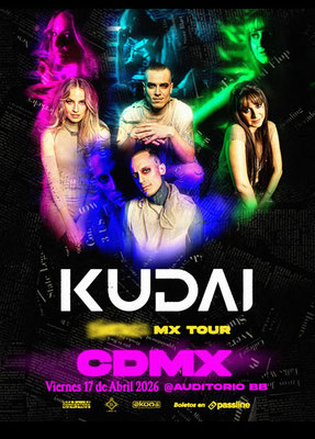 kudai en cdmx, kudai concierto en cdmx, concierto en mexico, conciertos cdmx, conciertos en enero, conciertos en enero 2026