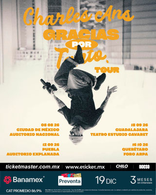 charles ans en cdmx, charles ans concierto en cdmx, concierto en mexico, conciertos cdmx, conciertos en enero, conciertos en enero 2026