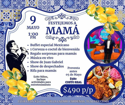 lugares para celebrar a mama, lugares para celebrar el 10 de mayo, donde celebrar el dia de las madres, lugares para celebrar el dia de las madres en cdmx, dia de las madres en cdmx, dia de las madres festejo, 