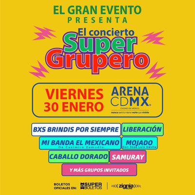 super grupero, super grupero concierto, conciertos cdmx, conciertos en enero, conciertos en enero 2026