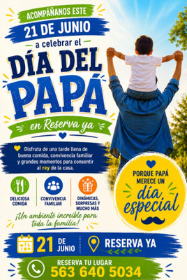dia del padre,dia del padre 2026, lugares para celebrar el dia del padre en cdmx, dia del padres cdmx 2026, dia de las padres mexico