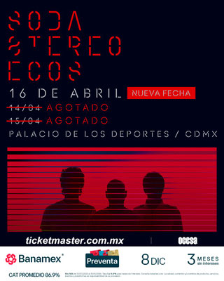 soda stereo en cdmx, soda stereo concierto en cdmx, concierto en mexico, conciertos cdmx, conciertos en enero, conciertos en enero 2026