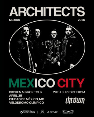 architecs en cdmx, architecs concierto en cdmx, concierto en mexico, conciertos cdmx, conciertos en enero, conciertos en enero 2026