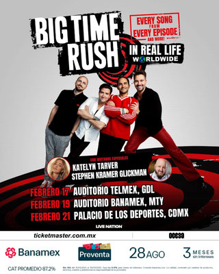 big time rush en cdmx, big time rush en concierto en mexico, conciertos cdmx, conciertos en enero, conciertos en enero 2026