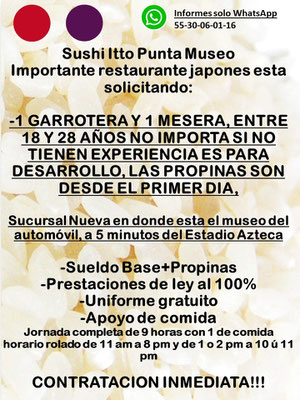bolsa de trabajo en cdmx, ofertas de empleo en cdmx, empleos cdmx, trabajos en ciudad de mexico