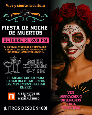 eventos halloween en cdmx, dia de muertos en cdmx