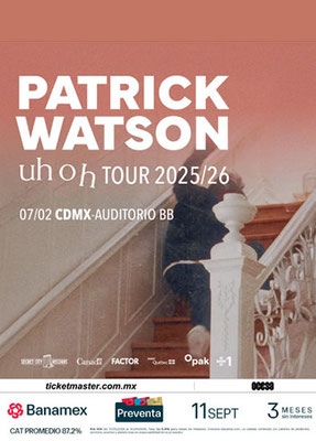 patrick watson en cdmx, patrick watson en concierto en mexico, conciertos cdmx, conciertos en enero, conciertos en enero 2026