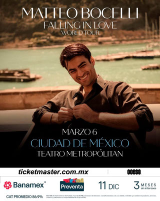 mateo bocelli en cdmx, mateo bocelli concierto en cdmx, concierto en mexico, conciertos cdmx, conciertos en enero, conciertos en enero 2026