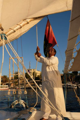 Felucca Trip bei Sonnenuntergang in Assuan