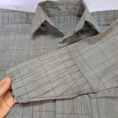 鳶服 仕立て オーダー品 ストライプ柄 しぼりボタンタイプ 鳶服 仕立て