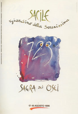 Sagra dei Osei 723°, ad opera di Alessandro Gatto di Castelfranco Veneto, anno 1996