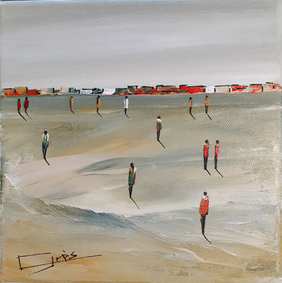 20cmx20cm sur toile noire 30cmx30cm VENDU