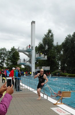 Marc Ruhe beim Schwimm Exit