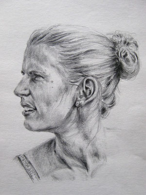 "Meike", Bleistift auf Papier, Dina 4, 2010