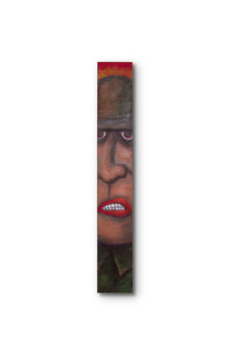G.I. Joe:  3.5 X 24 x 1"  Acrylic on wood