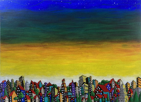 Hope / 24x18" acrylic on paper