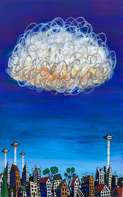 Rapture Delight / 12x18" acrylic on paper