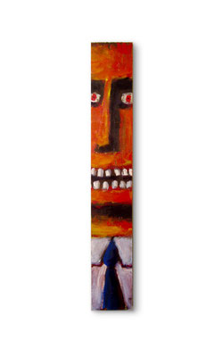 The Man In Charge:  3.5 x 22.5 x 1"  acrylic on wood