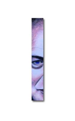 Brian Eno:   3.5 x 24 x 1"  acrylic on wood