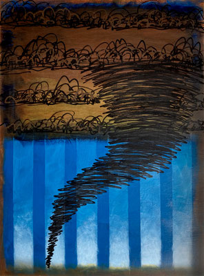 Storm Warning / 24x18" acrylic on paper