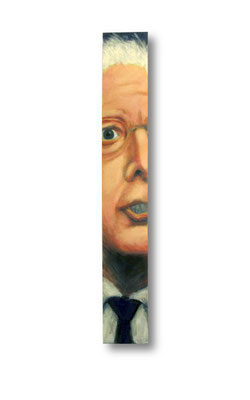 Contender- Bernie Sanders:   3.5 x 24 x 1"  acrylic on wood