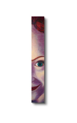 Flirt:  3.5 x 24 x 1"  acrylic on wood