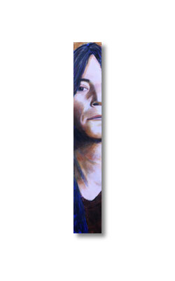 Patti Smith:   3.5 x 24 x 1"  acrylic on wood