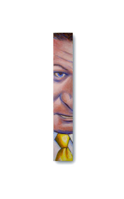 Contender- Ted Cruz:   3.5 x 24 x 1"  acrylic on wood
