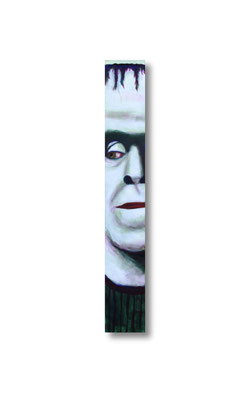 Herman Munster:   3.5 x 24 x 1"  acrylic on wood